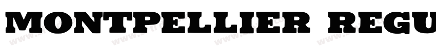 Montpellier Regular字体转换